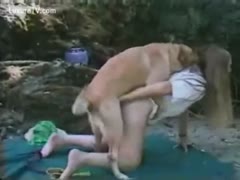 Dog Deep Her Pussy