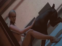 Gorgeous black dog fucked a hot brunette