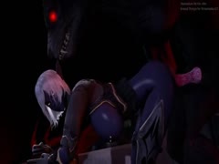 Animal girl hentai porn with a blonde chick